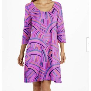 Fresh Produce Pink‎ Cosmos Sundrenched Dalia Dress Small Pockets USA